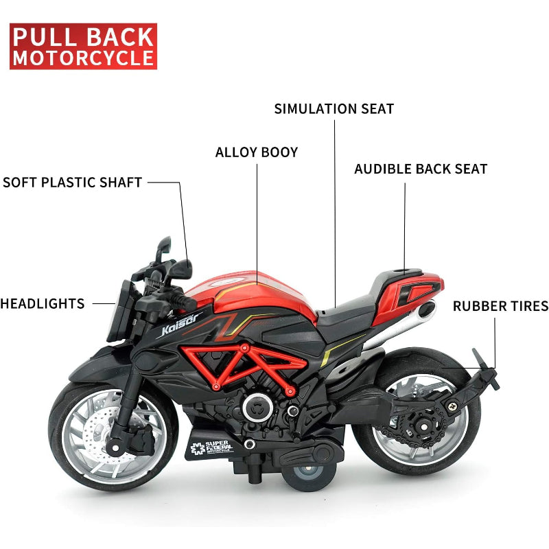 Alloy Series Classic Racing Pull Back Sports Bike