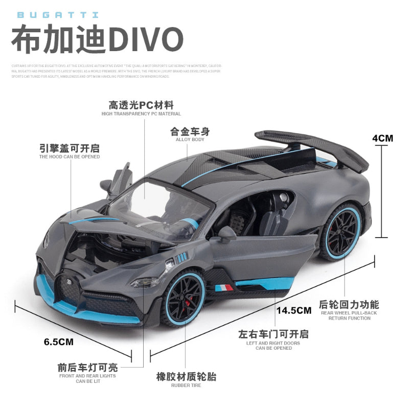 Bugatti Divo Paint New Color Alloy Die-casting