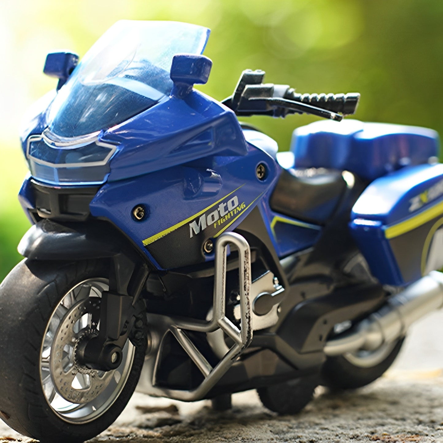 Friction Powered Alloy Die-Cast Motorbike