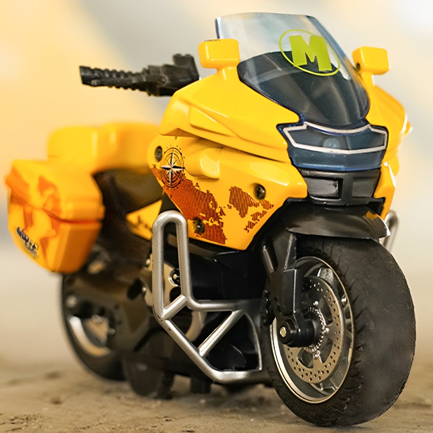 Friction Powered Alloy Die-Cast Motorbike