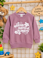 Good Day Always Girls Winter Sweatshirt for Kids