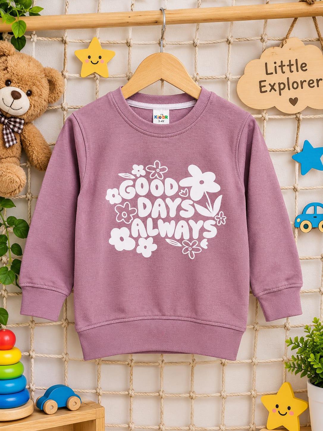 Good Day Always Girls Winter Sweatshirt for Kids