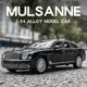 Diecast 1:24 Scale Bentley Mulsanne Alloy Model Car Collection Vehicle Simulation Sound & Light Metal Toy Car Toy For Kids Gift