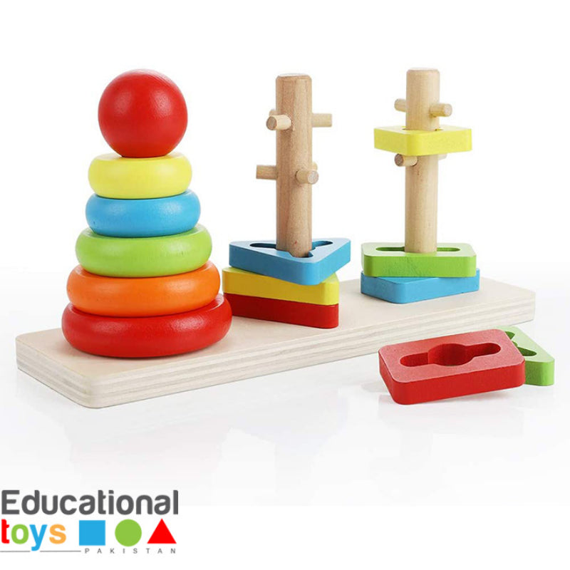 Colourful Educational Rainbow Three Column Shape